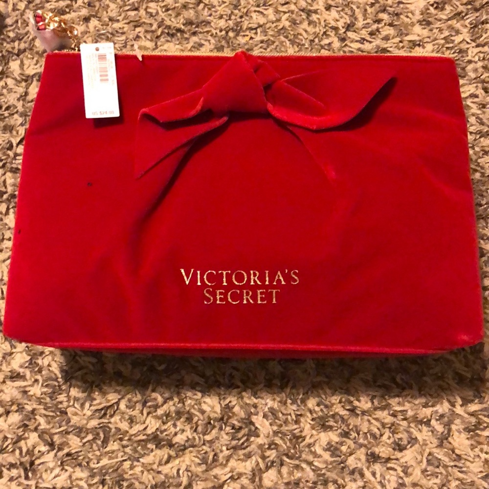 Victoria’s Secret Velvet Red Bag